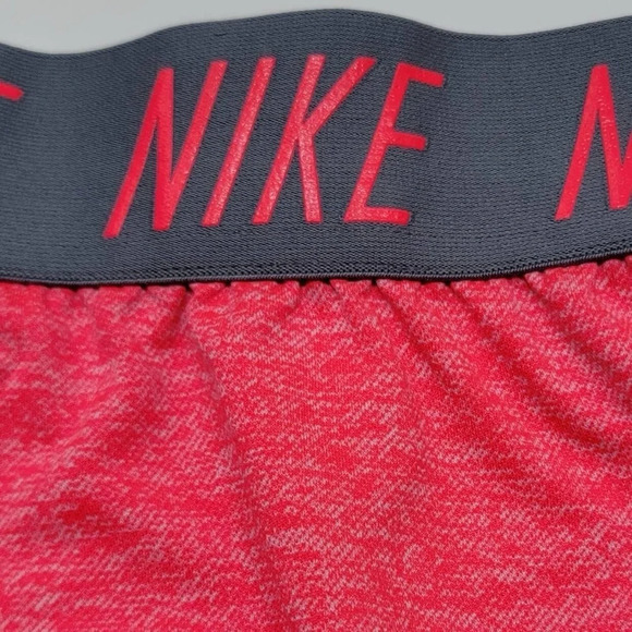 NIKE Dri-FIT Trophy GIRLS Shorts SIZE LARGE Flamingo Pink w Soft Grey Waistband - Picture 5 of 7